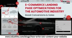 E-commerce SEO: Landing Page Optimizations for the Automotive Industry | Valuehits
