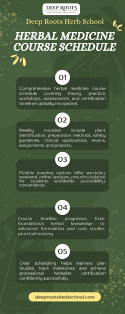 Herbal Medicine Course Schedule at DeepRootHerbSchool