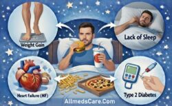 Effects of late night eating habits.