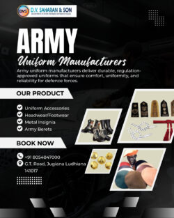 Leading Army Uniform Manufacturers & Military Accessories Supplier
