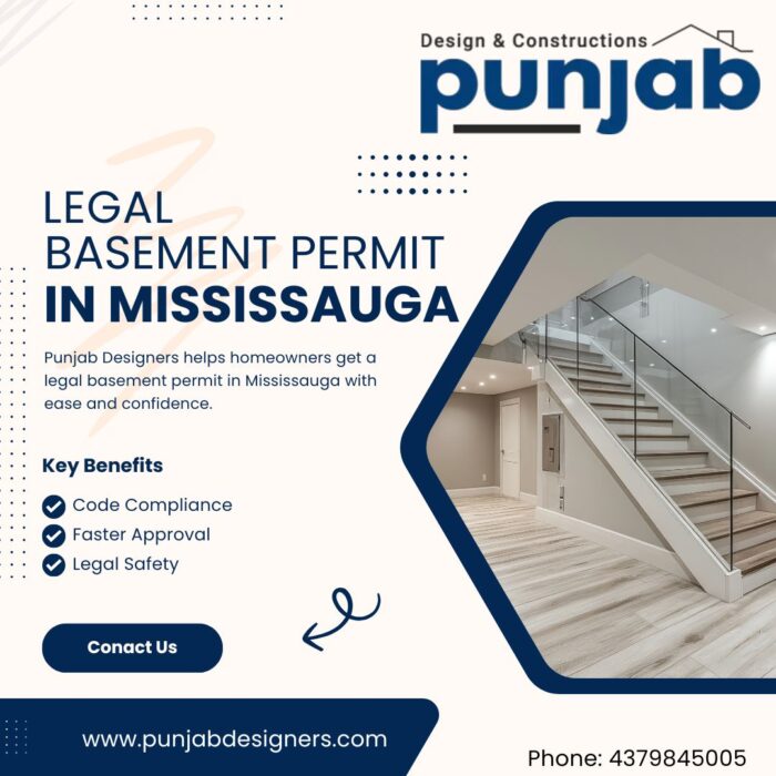 Legal Basement Permit in Mississauga | Punjab Designers