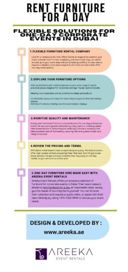 Rent Furniture for a Day: Flexible Solutions for One-Day Corporate Events in Dubai