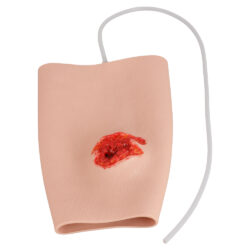 Leg Entry and Exit Gunshot Wound Packing Trainer (Silicone Sleeve)