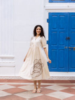 Explore Off-White Embroidery Dress Collection for Women with Modern Designs