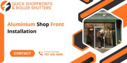 Aluminium Shop Front Installation by Quick Shopfronts