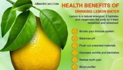 Health benefits of Drinking Lemon Water in the daily life.
