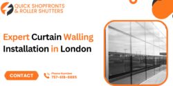Expert Curtain Walling Installation in London by Quick Shopfronts