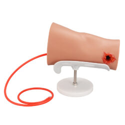 Leg Hemorrhage Control Trainer with Through-and-Through GSW
