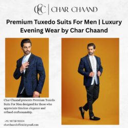 Premium Tuxedo Suits For Men | Luxury Evening Wear by Char Chaand