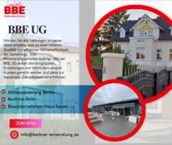 Sanierungsunternehmen in Berlin | BBE UG Bau & Entwicklung